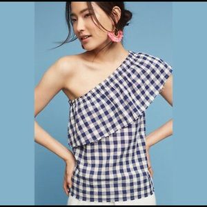 Anthropologie The Lady and the Sailor gingham top